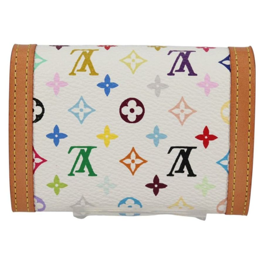 【日本直送】路易威登 多色 Porte Monnaie Pla 零錢包 白色 M92657 正品 ac3869V-1