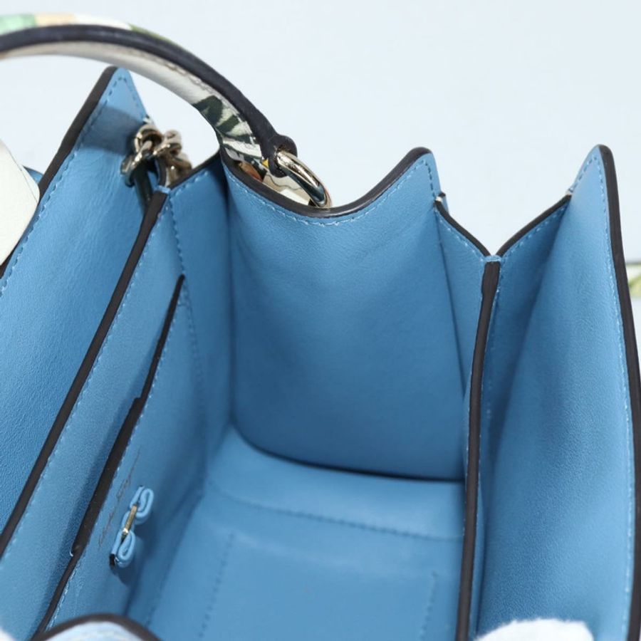 【日本直送】Salvatore Ferragamo Vala 手提包 皮革 2way Multicolor Auth SW1489V-24