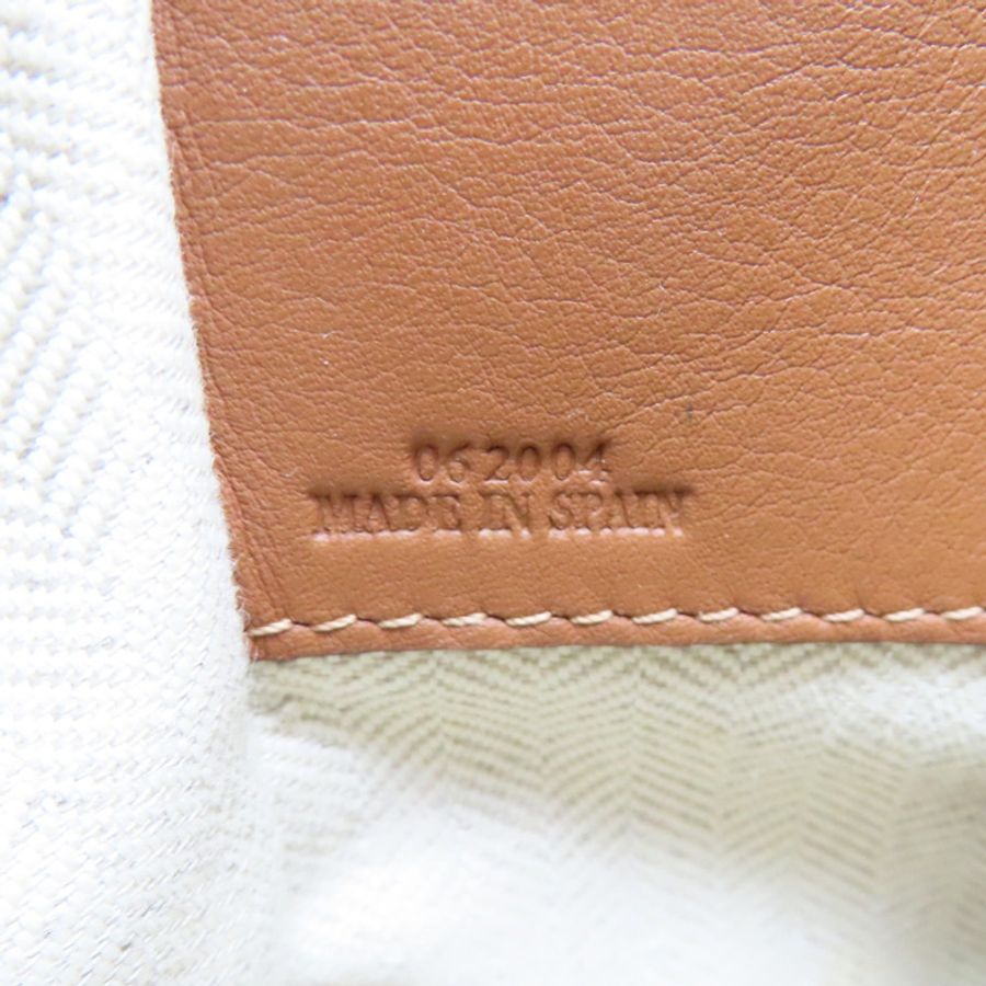 白色/棕色 牛皮吊床肩背【LOEWE 羅威】-6