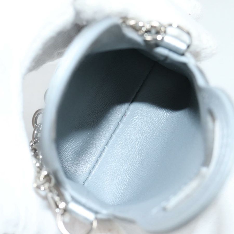【日本直送】TIFFANY&Co.) Return To 迷你手袋吊飾,皮革銀色,正品,貨號 141171M-10