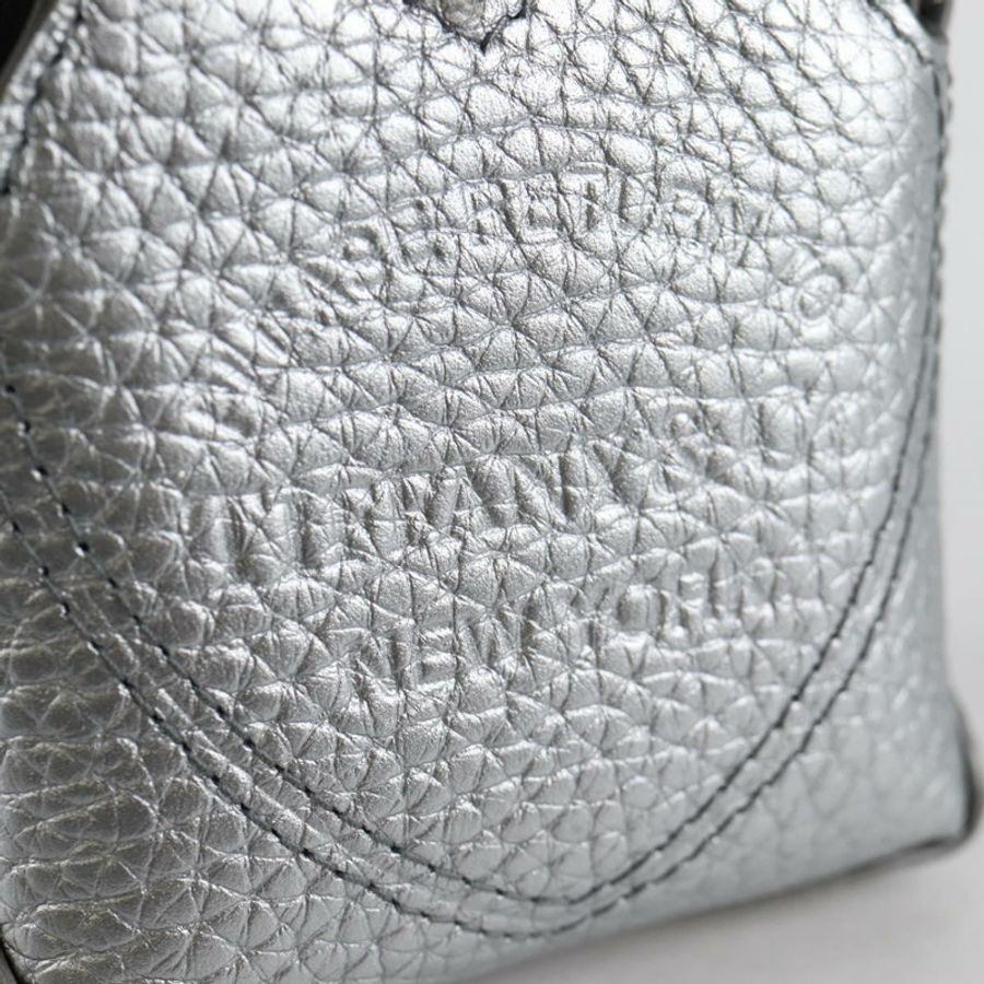 【日本直送】TIFFANY&Co.) Return To 迷你手袋吊飾,皮革銀色,正品,貨號 141171M-16