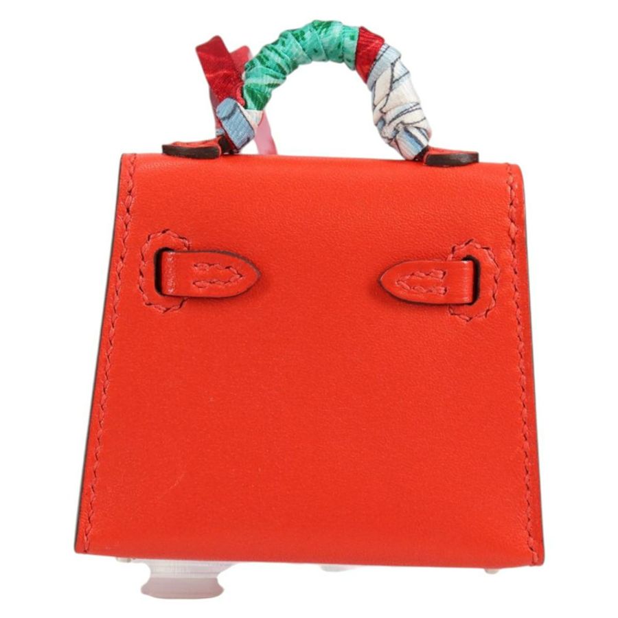 【日本直送】愛馬仕 (HERMES) 迷你凱莉包掛飾 皮革 橙色 正品 141175SM-1