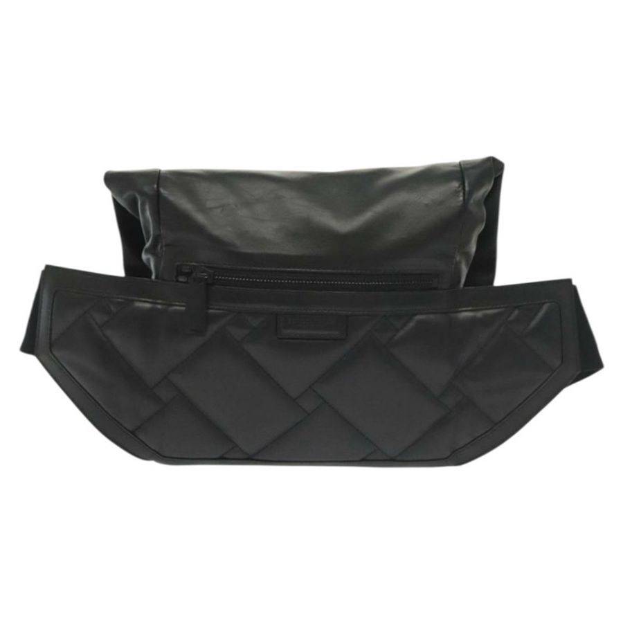 【日本直送】BOTTEGA VENETA 腰包 黑色真皮 正品 bs29314-1