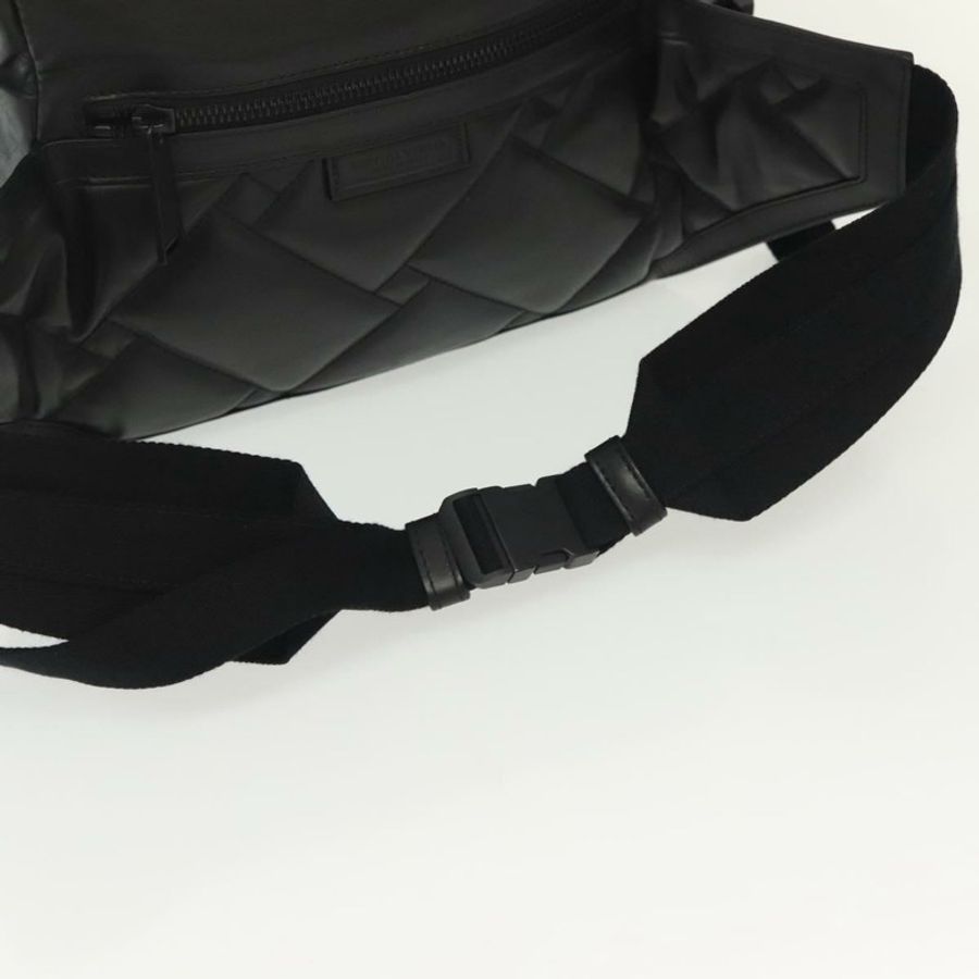 【日本直送】BOTTEGA VENETA 腰包 黑色真皮 正品 bs29314-6