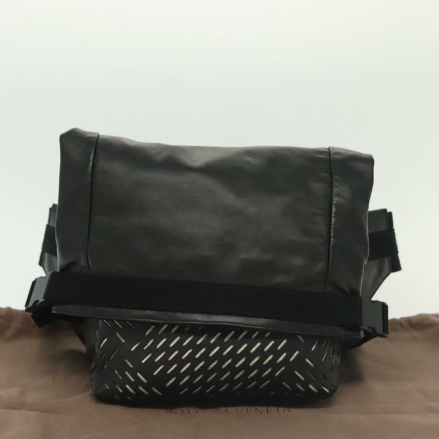 【日本直送】BOTTEGA VENETA 腰包 黑色真皮 正品 bs29314-11
