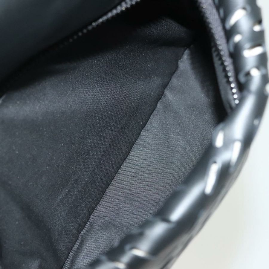 【日本直送】BOTTEGA VENETA 腰包 黑色真皮 正品 bs29314-21