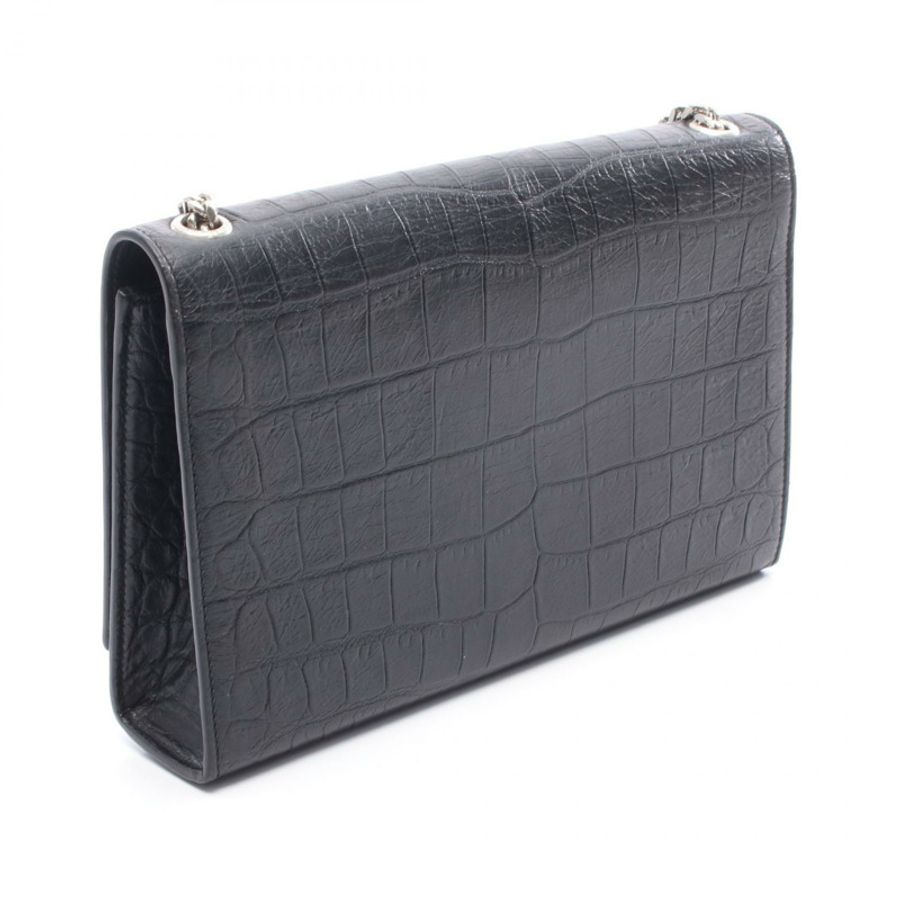 SAINT LAURENT PARIS kate 流蘇中型單肩包 皮革 黑色 二手 女士-1