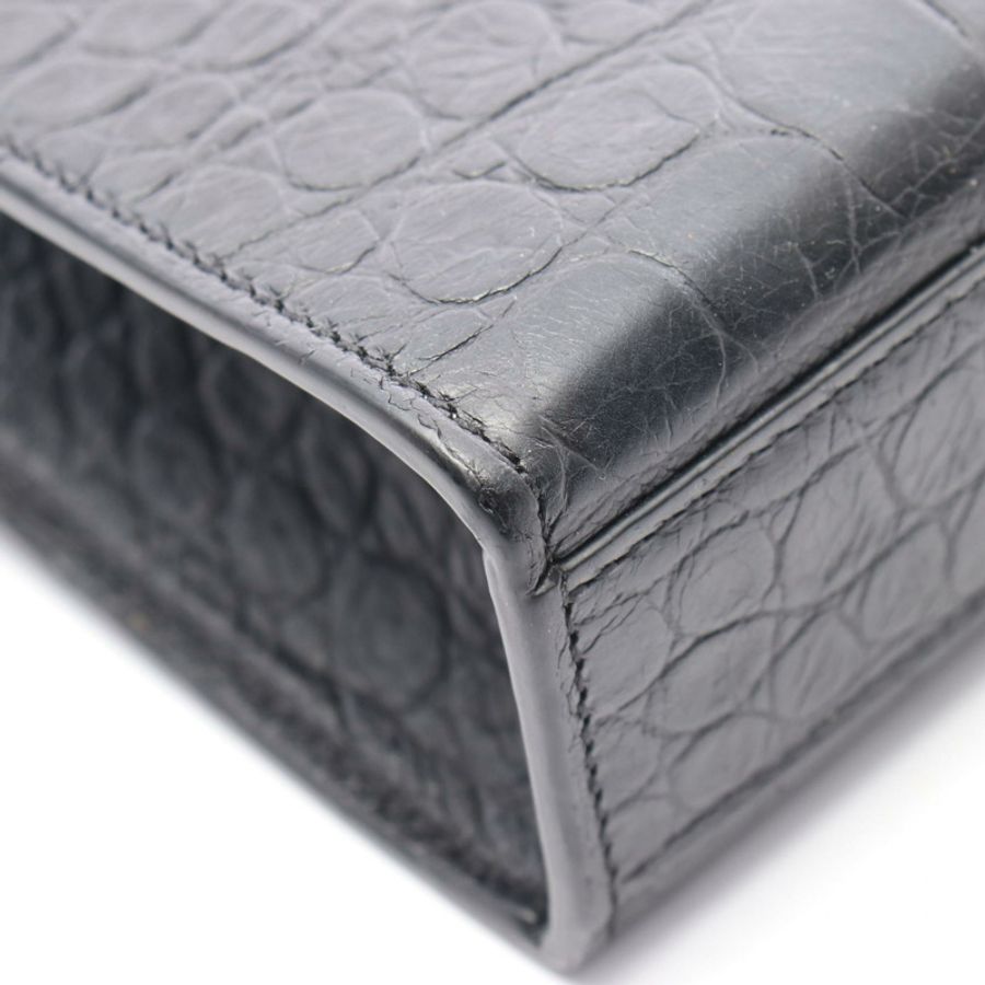 SAINT LAURENT PARIS kate 流蘇中型單肩包 皮革 黑色 二手 女士-6