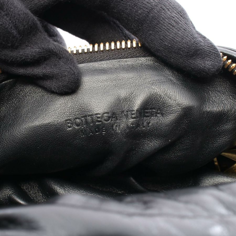 BOTTEGA VENETA 迷你 Jodie 手提包 717508V2FN01019 黑色皮革 全新 女士-3