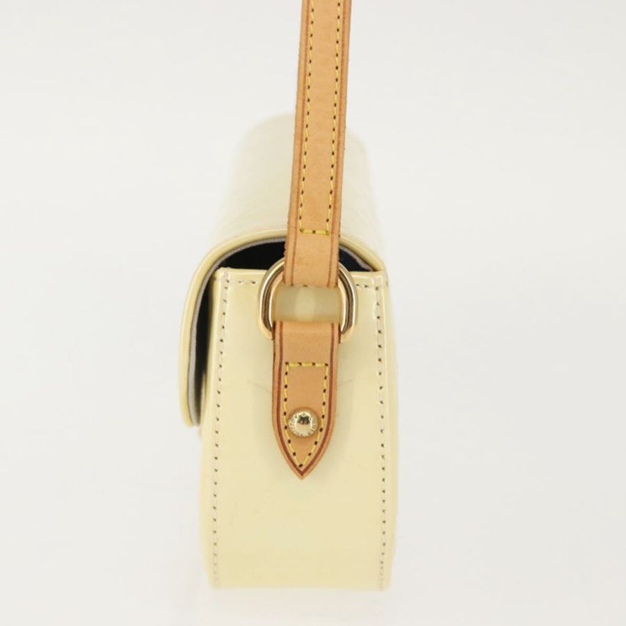 【日本直送】路易威登 Monogram Vernis Malibu Street Bag Perle M91507 LV Auth 142836-2