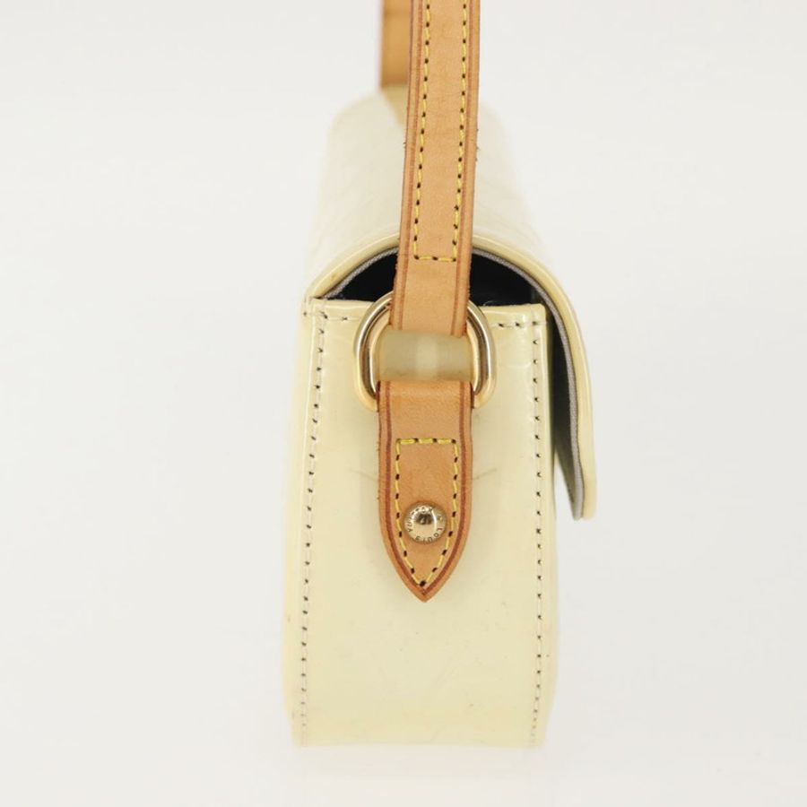 【日本直送】路易威登 Monogram Vernis Malibu Street Bag Perle M91507 LV Auth 142836-3
