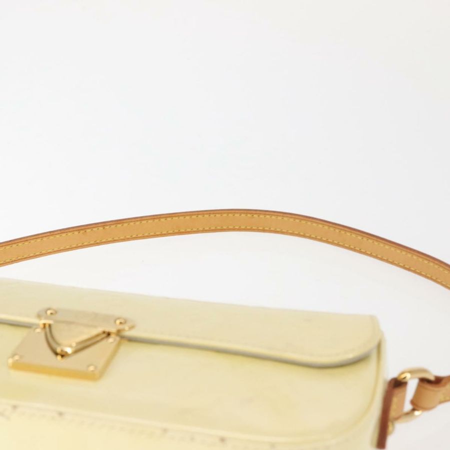 【日本直送】路易威登 Monogram Vernis Malibu Street Bag Perle M91507 LV Auth 142836-7