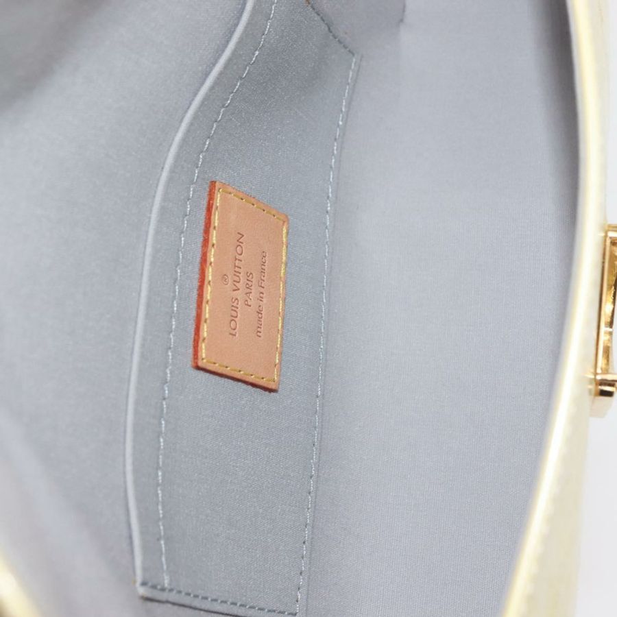 【日本直送】路易威登 Monogram Vernis Malibu Street Bag Perle M91507 LV Auth 142836-10