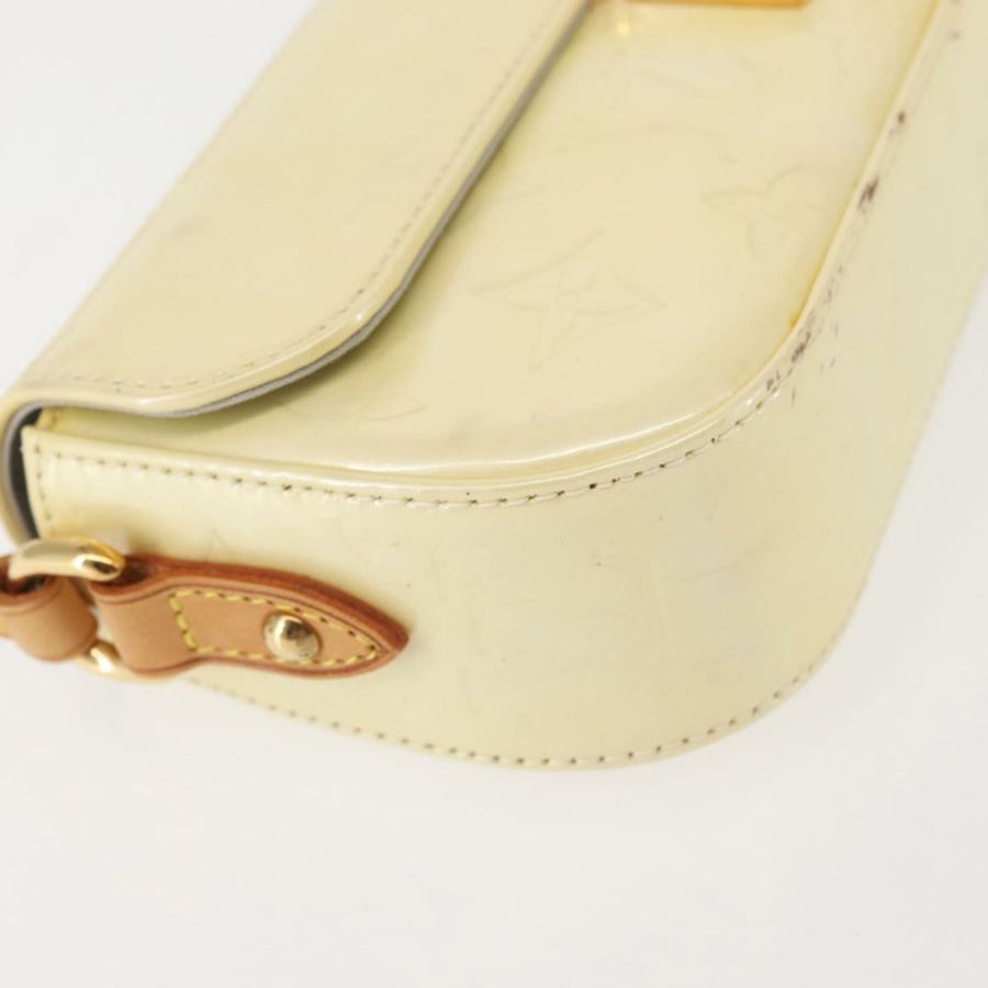 【日本直送】路易威登 Monogram Vernis Malibu Street Bag Perle M91507 LV Auth 142836-13