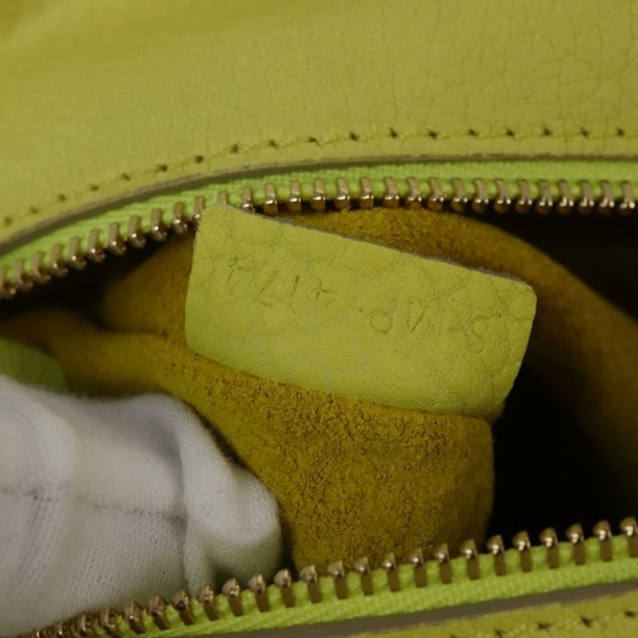 【日本直送】CELINE 泰國迷你手提包 皮革 黃色 金色 正品 BA5808-11