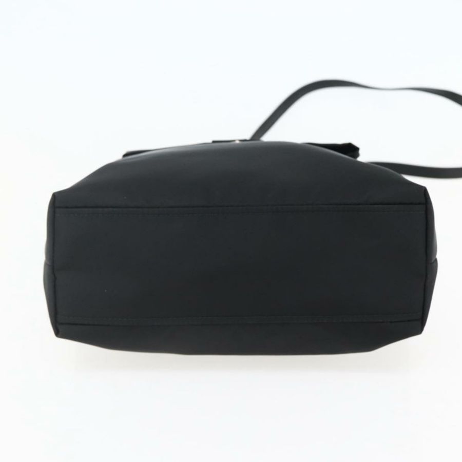 【日本直送】PRADA 尼龍雙肩手提包 黑色 銀色 正品 139041V-4