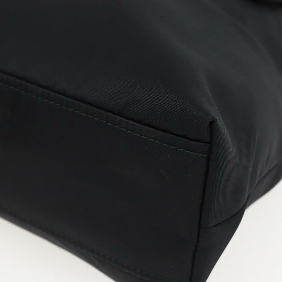 【日本直送】PRADA 尼龍雙肩手提包 黑色 銀色 正品 139041V-8