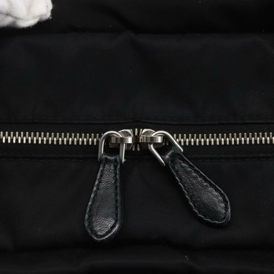 【日本直送】PRADA 尼龍雙肩手提包 黑色 銀色 正品 139041V-19
