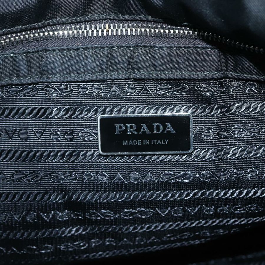 【日本直送】PRADA 尼龍雙肩手提包 黑色 銀色 正品 139041V-20