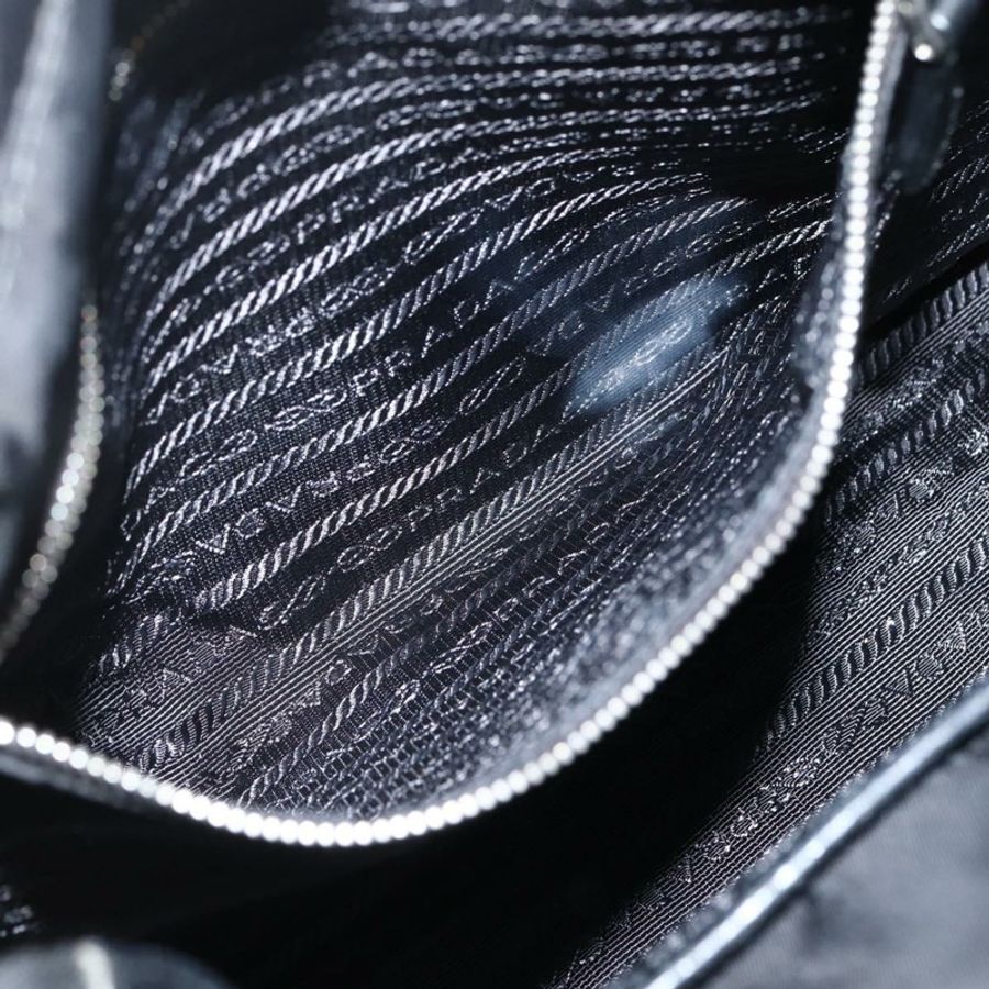 【日本直送】PRADA 尼龍雙肩手提包 黑色 銀色 正品 139041V-23