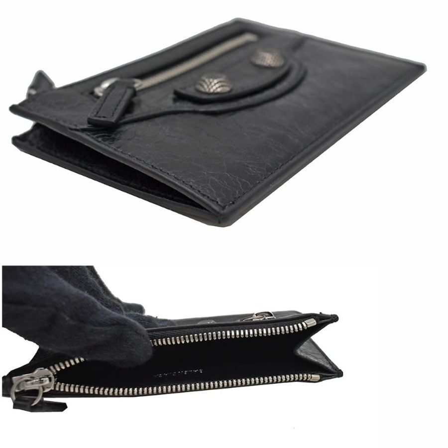 【門市全新現貨】BALENCIAGA巴黎世家 Le Cagole 經典鉚釘皮革零錢包 卡夾(附原廠紙盒、防塵袋)-1