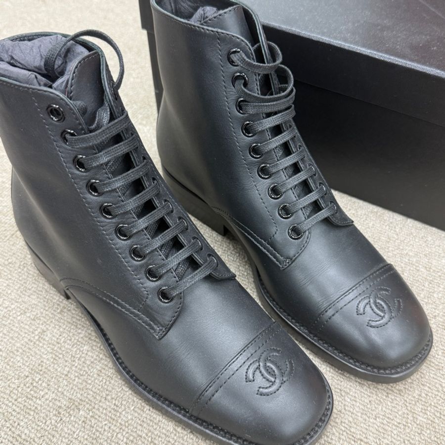全新 Chanel 香奈兒短靴36碼 牛皮-5