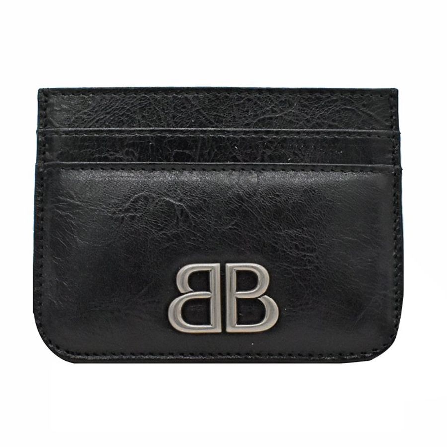 【門市全新現貨】BALENCIAGA巴黎世家 LOGO 皮革摩纳哥卡片夹 名片夾 (附原廠紙盒、防塵袋)-4