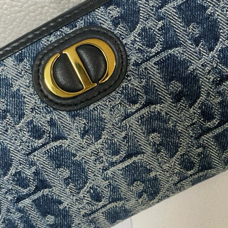 全新DIOR 30 Montage Voyagur 藍色 限定長夾(slid)-3