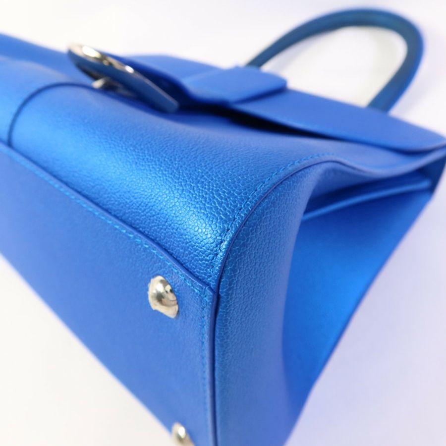 Delvaux 【激減優惠】牛皮皮革Brillant MM銀扣手挽肩背兩用袋-11