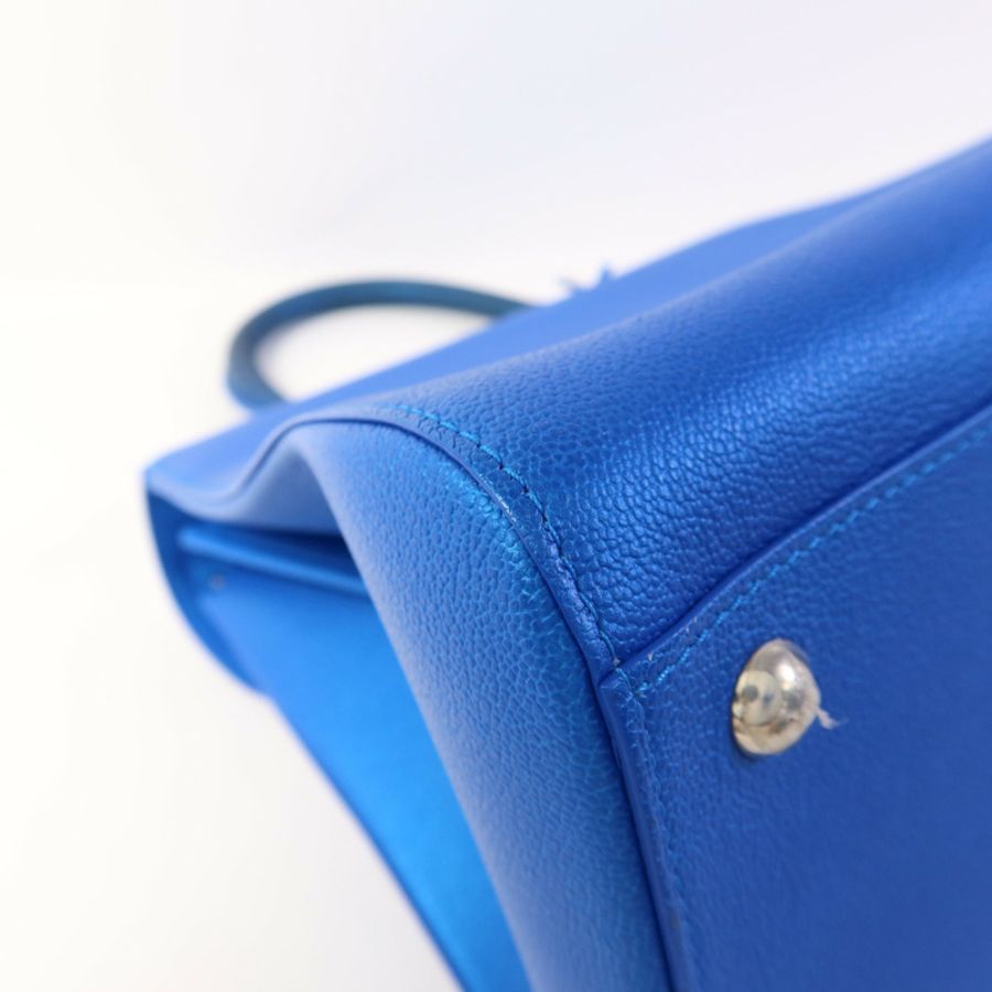 Delvaux 【激減優惠】牛皮皮革Brillant MM銀扣手挽肩背兩用袋-14