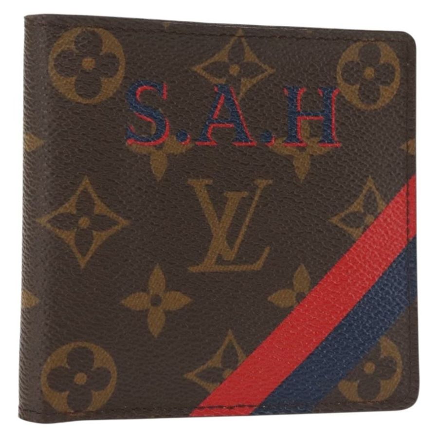 【日本直送】路易威登 Monogram Portefeuille Marco NM 雙折皮夾 LV Auth 143914-0