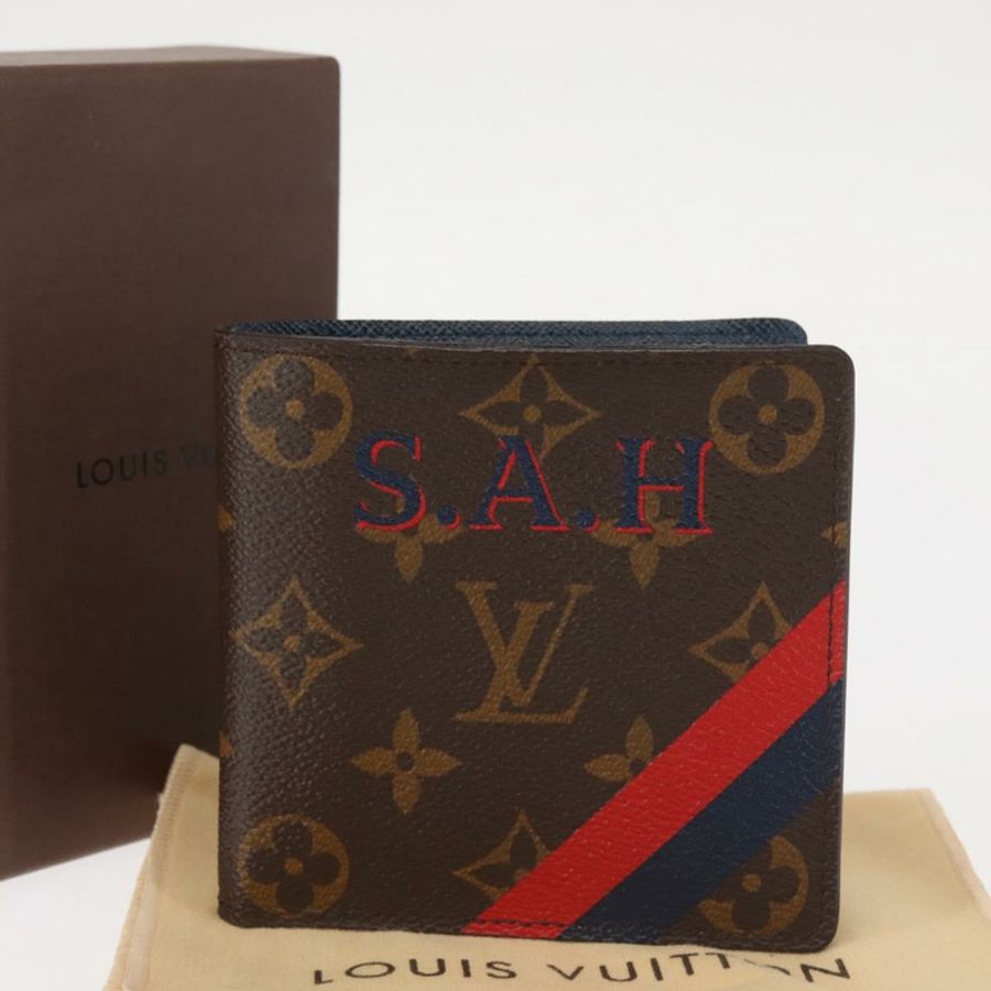 【日本直送】路易威登 Monogram Portefeuille Marco NM 雙折皮夾 LV Auth 143914-11