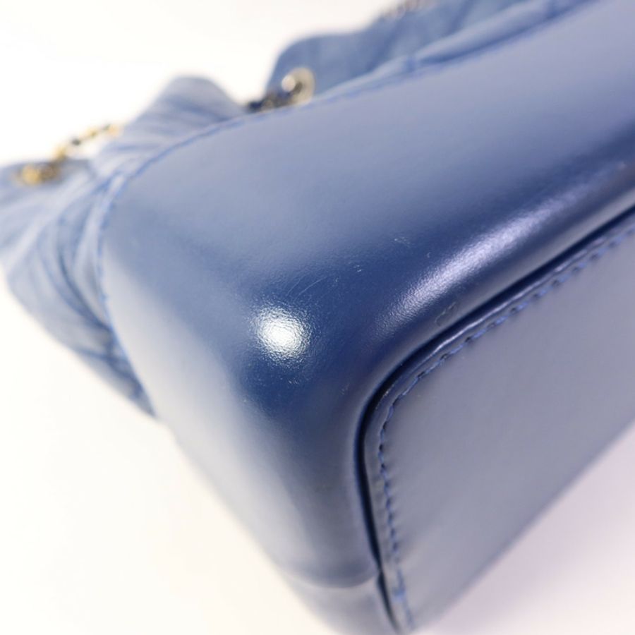 CHANEL 【激減優惠】牛皮皮革Gabrielle Backpack銀扣背包-11
