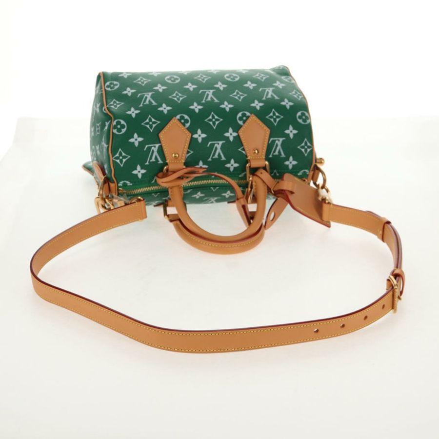 【日本直送】路易威登 Monogram Speedy P9 Bandouliere 25 手袋 綠色 M24423 LV 正品 139047SM-7