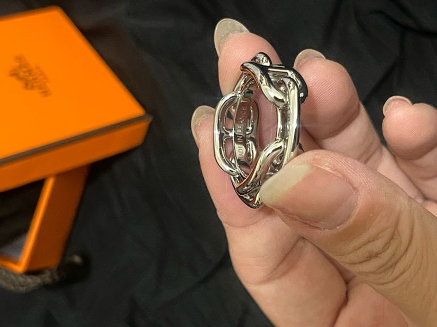 愛馬仕 絲巾環 全新hermes-3