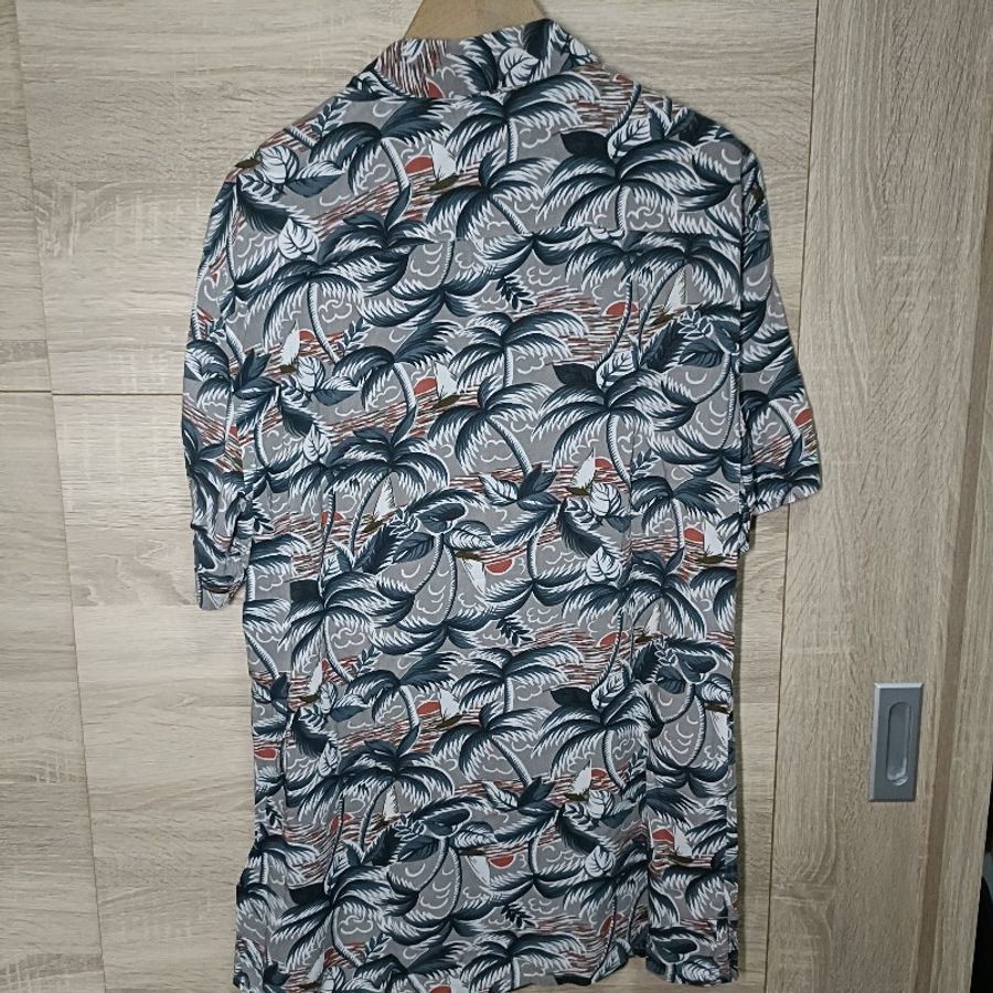 Allsaints 滿版 椰子樹 夏威夷襯衫 開領襯衫 男S-2