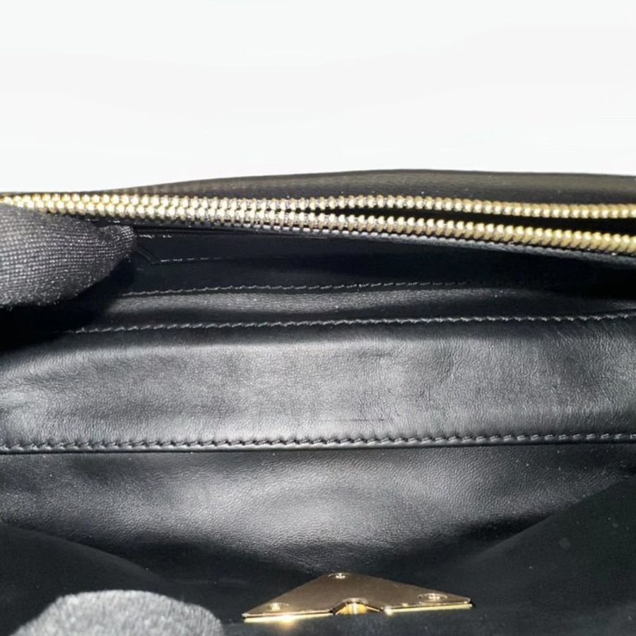 LV 黑白金扣菱格羊皮Twist手提鏈條包 24.5*15*11 全新閒置配件塵袋吊牌購證-3