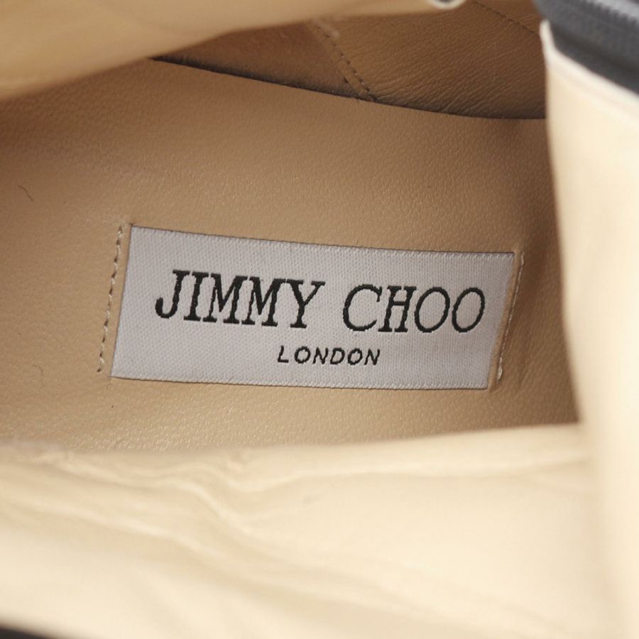 JIMMY CHOO 黑色麂皮高跟靴,38.5 碼,二手女款-4
