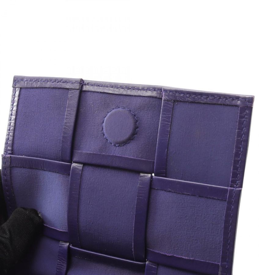 BOTTEGA VENETA CANDY Cassette Mini 斜背包單肩包 666688 紫色皮革-4