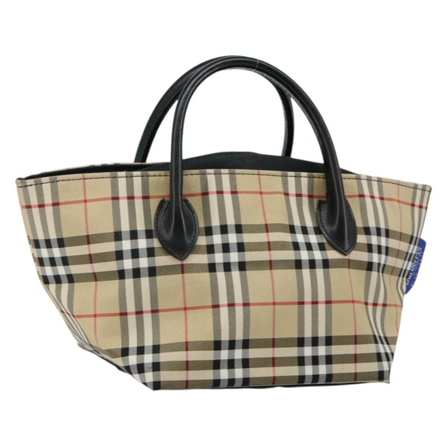 【日本直送】Burberrys Nova Check Blue Label 手袋 尼龍 米色 銀色 正品 kk557-0