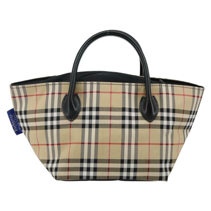 【日本直送】Burberrys Nova Check Blue Label 手袋 尼龍 米色 銀色 正品 kk557-1
