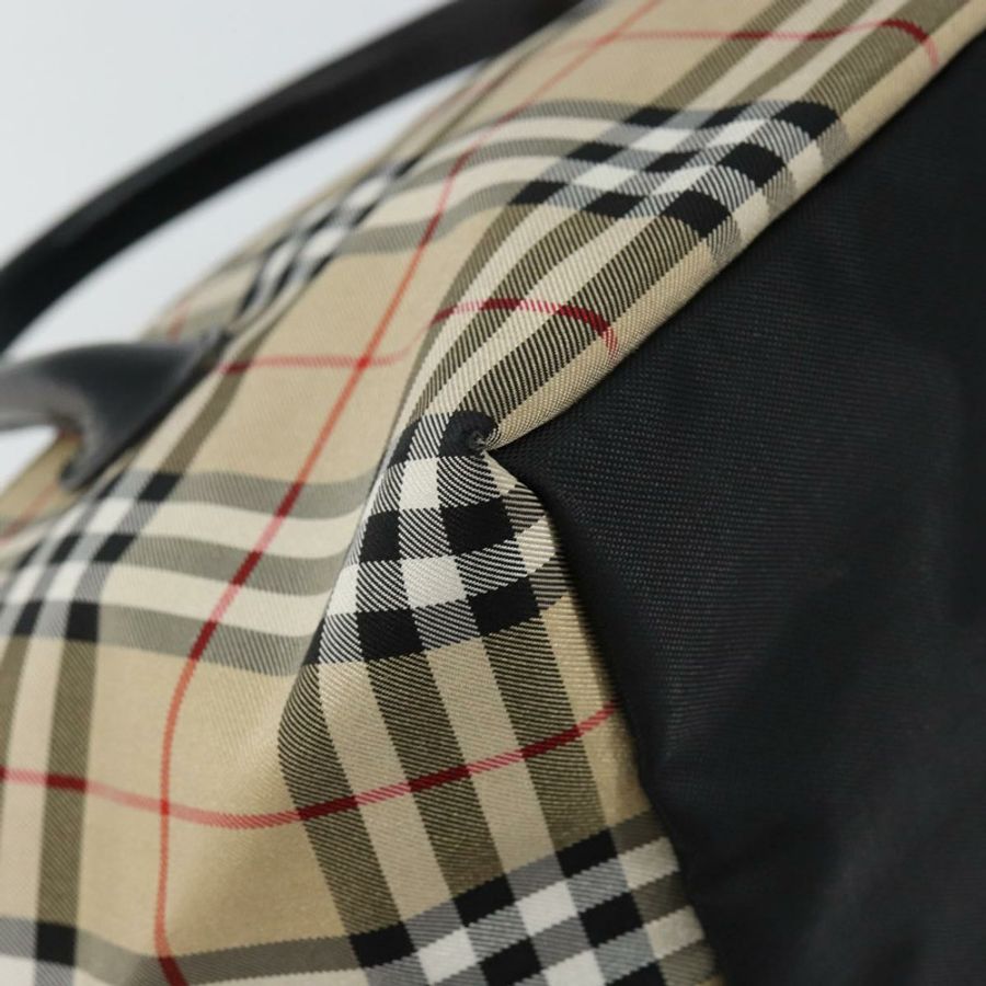 【日本直送】Burberrys Nova Check Blue Label 手袋 尼龍 米色 銀色 正品 kk557-13