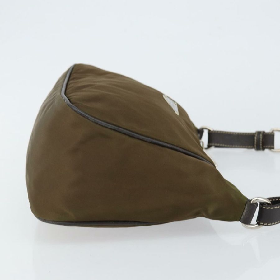 【日本直送】PRADA 尼龍卡其色銀色單肩包 正品 145010-2