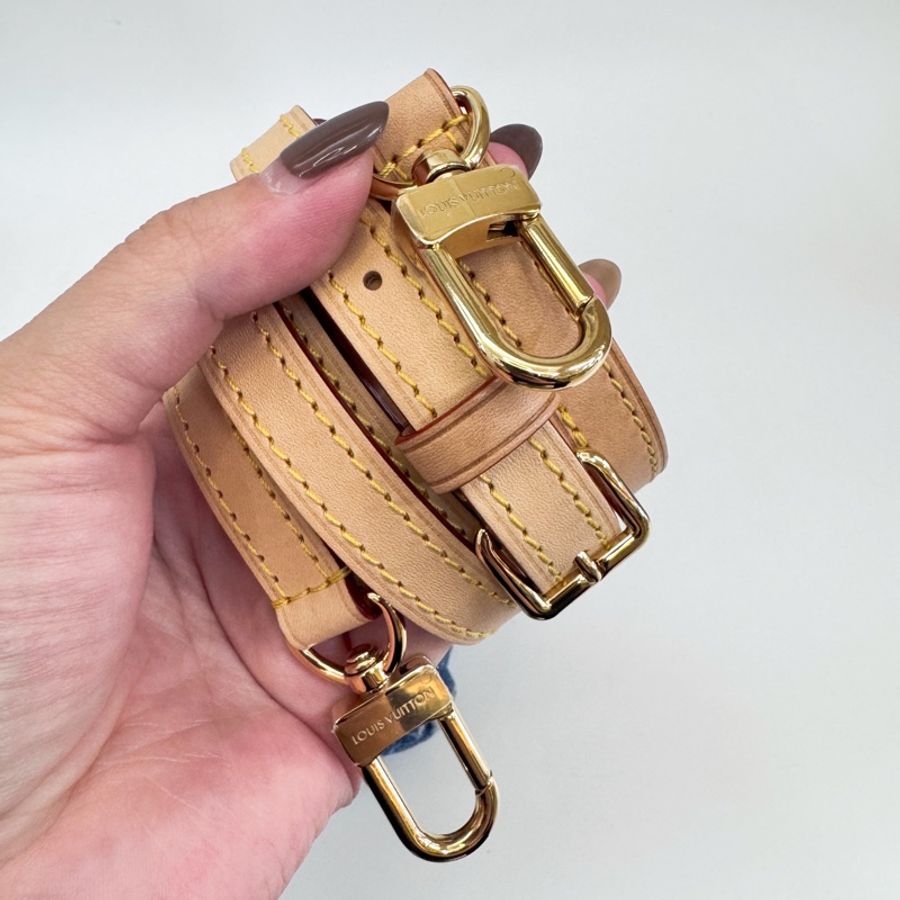 LV Nano Speedy 丹寧金釦手提斜背 晶片款-13