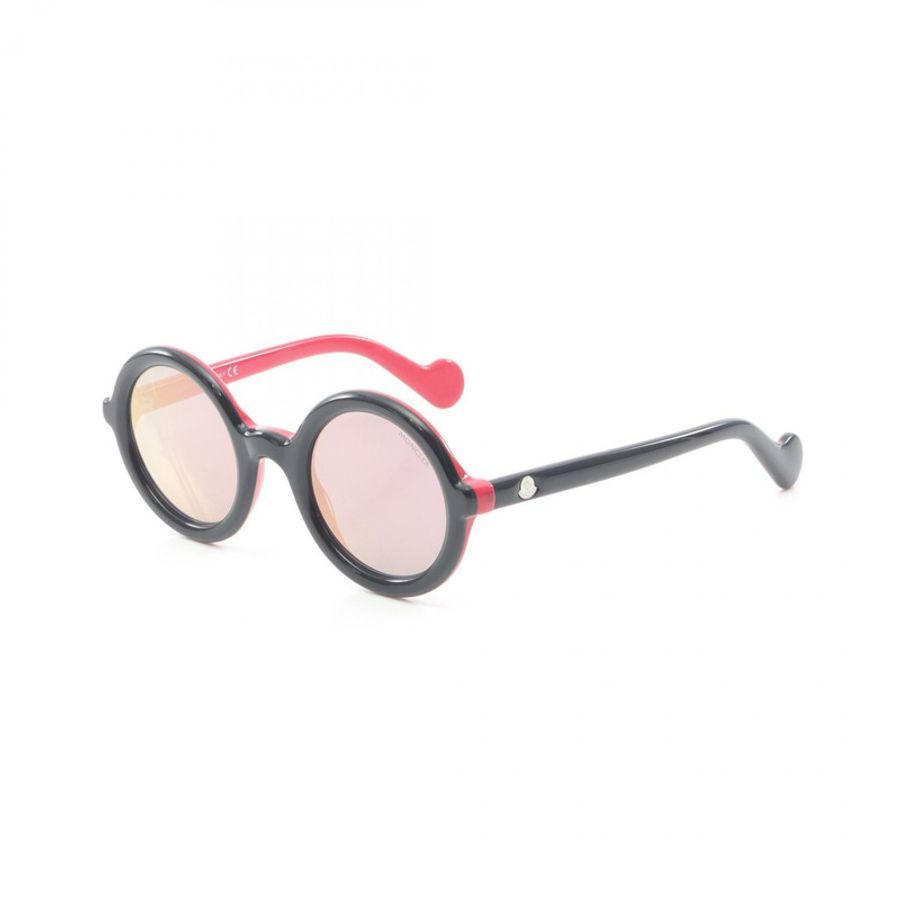 MONCLER 眼鏡太陽眼鏡 塑膠 黑色 紅色 二手 女款-1