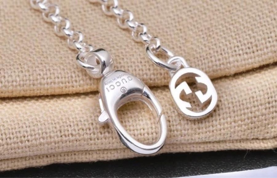 Gucci GG MARMONT系列手鍊 925純銀 Logo 手鍊-13