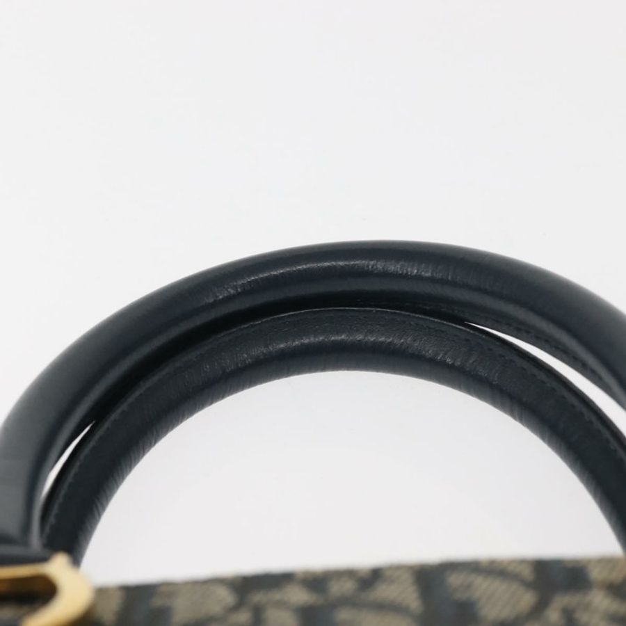 【日本直送】Christian Dior Trotter帆布手拿包 海軍藍 金色 正品 145259-7