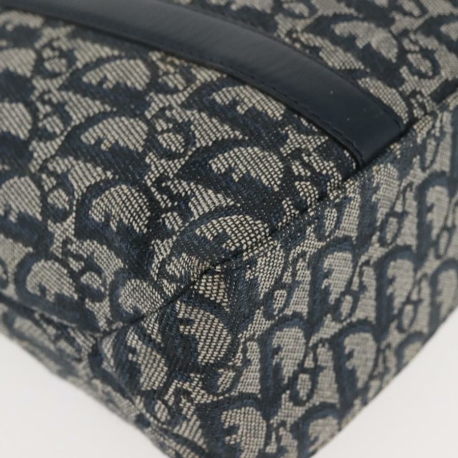 【日本直送】Christian Dior Trotter帆布手拿包 海軍藍 金色 正品 145259-9