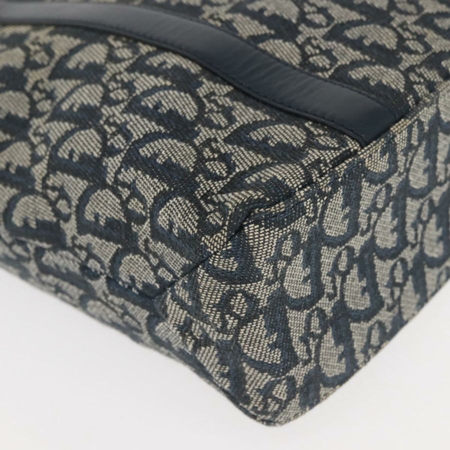 【日本直送】Christian Dior Trotter帆布手拿包 海軍藍 金色 正品 145259-11