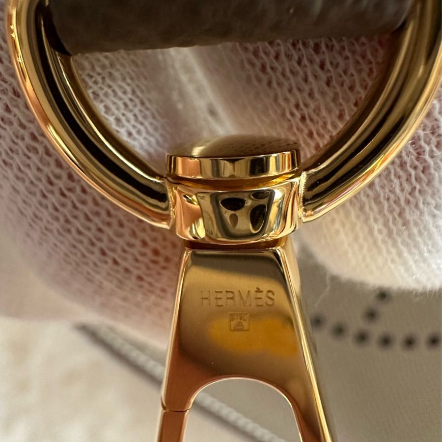 全新 Hermes 2025 k刻 Mini Evelyne二代 大象灰金釦 Epsom皮➕全皮背帶 (東京購入)-22